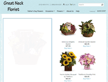 Tablet Screenshot of greatneckroses.com